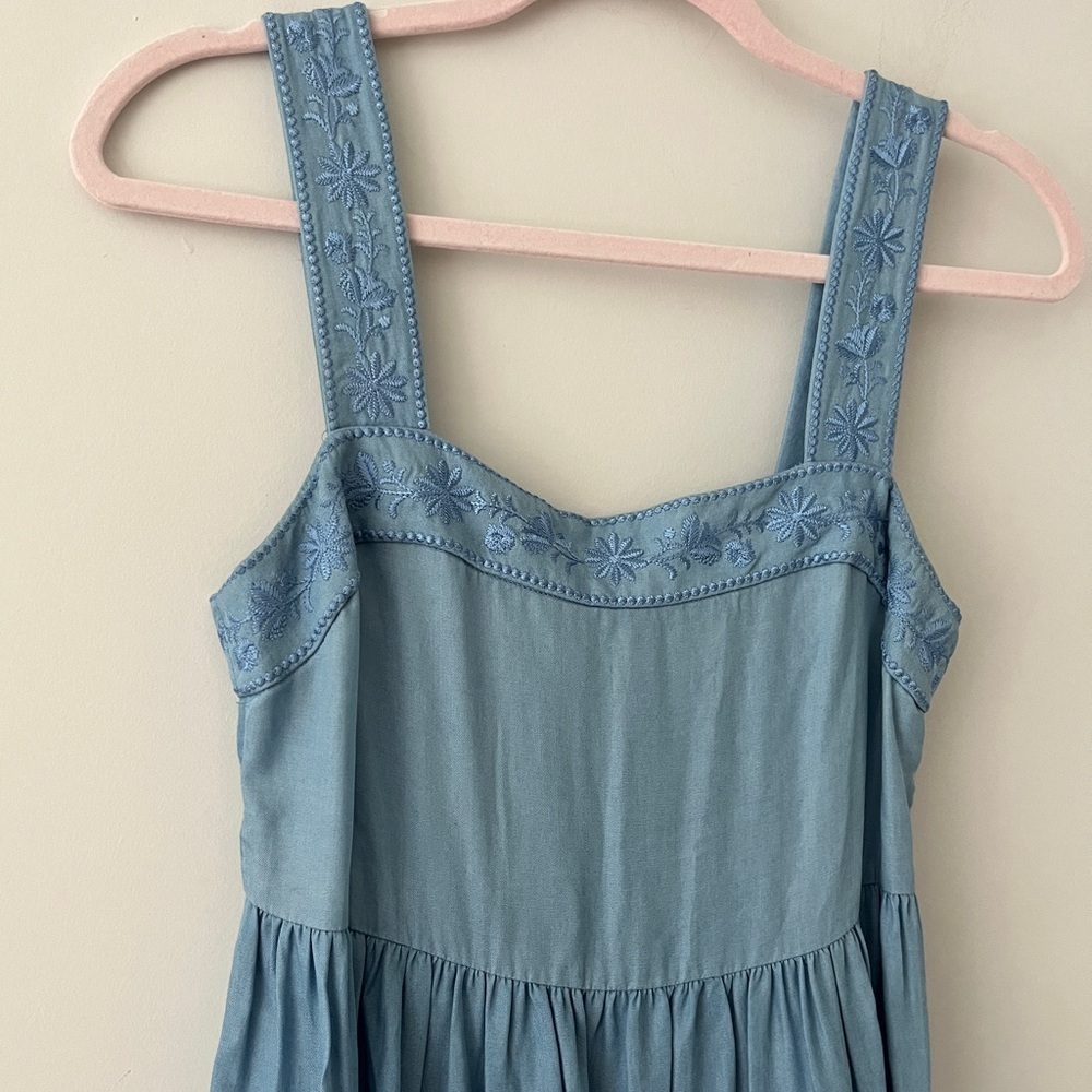 kate spade Light to Dark Blue Tiered Maxi Dress - Picture 2 of 9